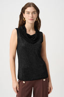 Joseph Ribkoff Rhinestone Cowl Neck Top Style 264929