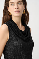 Joseph Ribkoff Rhinestone Cowl Neck Top Style 264929