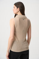 Joseph Ribkoff Rhinestone Cowl Neck Top Style 264929