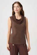 Joseph Ribkoff Rhinestone Cowl Neck Top Style 264929