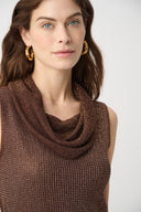 Joseph Ribkoff Rhinestone Cowl Neck Top Style 264929