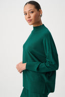 Joseph Ribkoff Sequin Mock-Neck Sweater Style 264930
