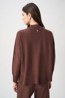 Joseph Ribkoff Sequin Mock-Neck Sweater Style 264930