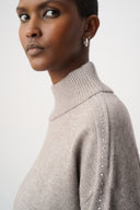 Joseph Ribkoff Embellished Turtleneck Sweater Style 264934