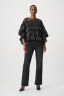 Joseph Ribkoff Crystal Organza Novelty Top Style 264941