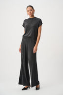 Joseph Ribkoff Lurex Sweater Wide-Leg Pants Style 264942