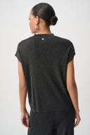 Joseph Ribkoff Mock Neck Lurex Sweater Top Style 264943