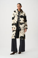Joseph Ribkoff Faux Fur Cow Print Coat Style 264944