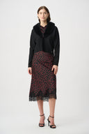Joseph Ribkoff Cover‑Up With Detachable Faux Fur Collar Style 264955