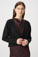 Joseph Ribkoff Cover‑Up With Detachable Faux Fur Collar Style 264955