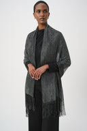 Joseph Ribkoff Metallic Sparkle Fringe Scarf Style 264958