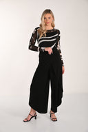 Frank Lyman High-Waist Wide-Leg Trousers Style 266004