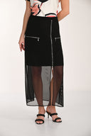Frank Lyman High-waist Pencil Skirt with Mesh Style 266037