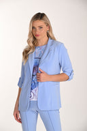 Frank Lyman Fitted Collared 3/4 Sleeve Blazer Style 266042