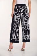 Frank Lyman Abstract Print Wide-Leg Trousers Style 266115