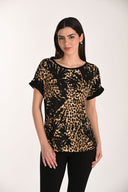 Frank Lyman Casual Leopard Print Top Style 266150