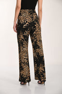 Frank Lyman Wide Leg High-waisted Leopard Trousers Style 266151