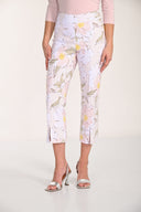 Frank Lyman Floral Print Cropped Trousers Style 266156