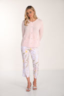Frank Lyman Floral Print Cropped Trousers Style 266156