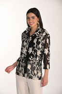 Frank Lyman Floral Embroidery Mesh Jacket Style 266205