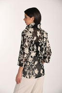 Frank Lyman Floral Embroidery Mesh Jacket Style 266205