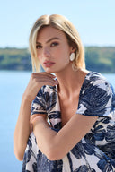 Frank Lyman Floral V-neck Wrap Dress Style 266343