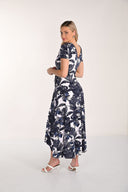 Frank Lyman Floral V-neck Wrap Dress Style 266343