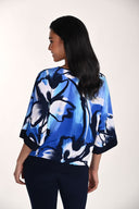 Frank Lyman Top with Floral Print 3/4 Dolman Sleeves Style 266348