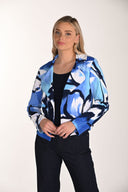 Frank Lyman Blazer with Floral Print & Notched Lapel Style 266349