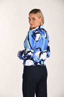 Frank Lyman Blazer with Floral Print & Notched Lapel Style 266349