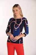 Frank Lyman Casual Boat Neck Top Style 266421