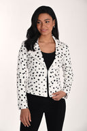 Frank Lyman Polka Dot Leatherette Jacket Style 266511