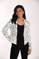 Frank Lyman Polka Dot Leatherette Jacket Style 266511