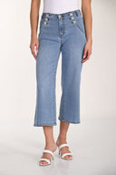 Frank Lyman Cropped High-waisted Jeans Style 266523
