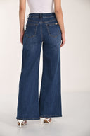 Frank Lyman High-Waisted Wide-Leg Denim Trousers Style 266540
