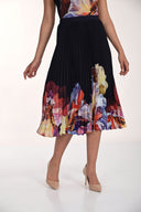 Frank Lyman Pleated Floral Midi Skirt Style 266552