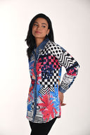 Frank Lyman Casual Print Button Closure Shirt Style 266560