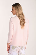 Frank Lyman Floral Appliqué Hip-length Cardigan Style 266576