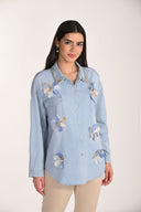 Frank Lyman Floral Long-sleeve Casual Shirt Style 266582