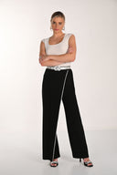 Frank Lyman High-waisted Wide-leg Trousers Style 268001