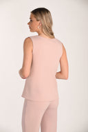 Frank Lyman Sleeveless V-Neck Top Style 268111