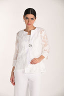 Frank Lyman Embroidered Swing Jacket Style 268155