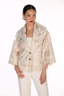 Frank Lyman Foil Floral Print Jacket Style 269124