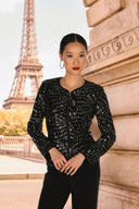 Frank Lyman Fitted Sequin Jacket Style 269143