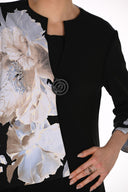 Frank Lyman Floral Asymmetrical Jacket Style 269225
