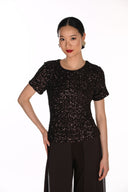 Frank Lyman Short Sleeve Fitted Top Style 269232