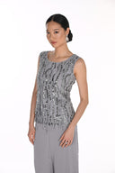 Frank Lyman Sequin Embellished Sleeveless Top Style 269315