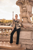 Frank Lyman Foil Print Swing Jacket Style 269368