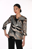 Frank Lyman Foil Print Swing Jacket Style 269368