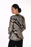 Frank Lyman Foil Print Swing Jacket Style 269368